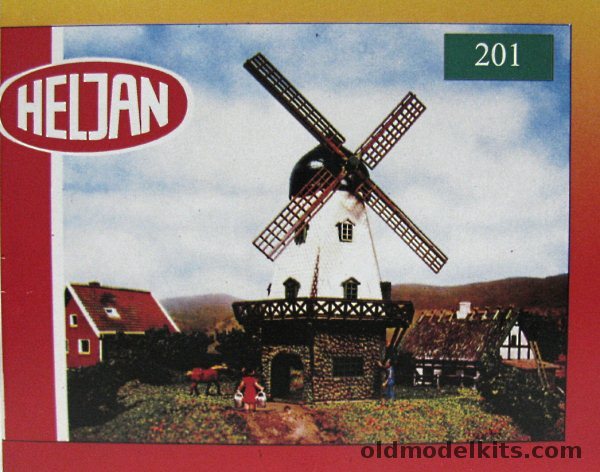 Heljan HO Dutch Windmill - HO Scale Structure, 201 plastic model kit